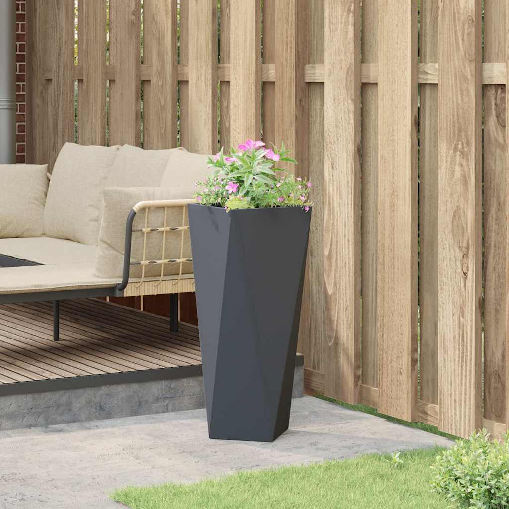 vidaXL Donica Antracyt 30 x 30 x 75 cm Stal