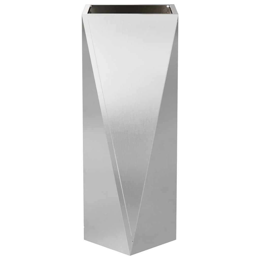 vidaXL Donica 2 szt. Srebrny 30 x 30 x 75 cm Stal nierdzewna