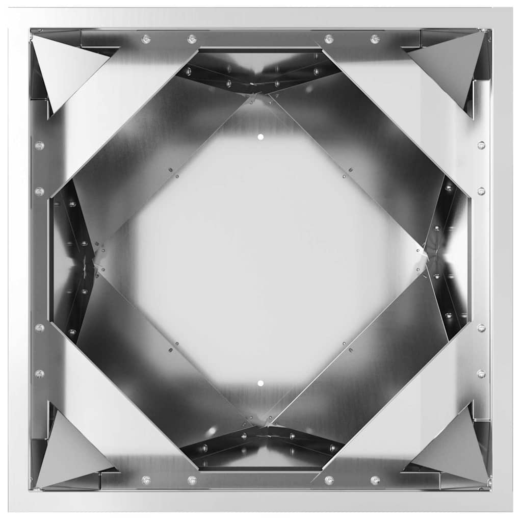 vidaXL Donica Srebrny 30 x 30 x 75 cm Stal Galwanizowana