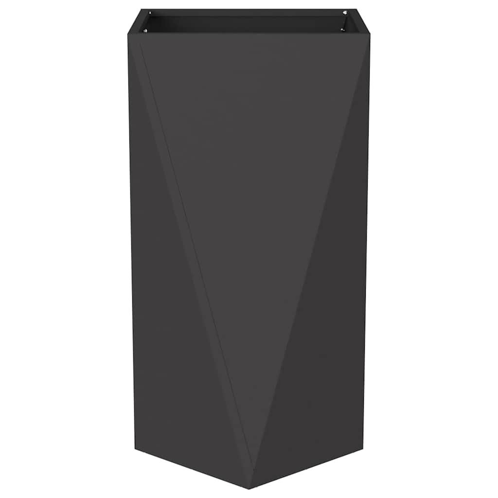 vidaXL Donica Czarny 40 x 40 x 75 cm Stal