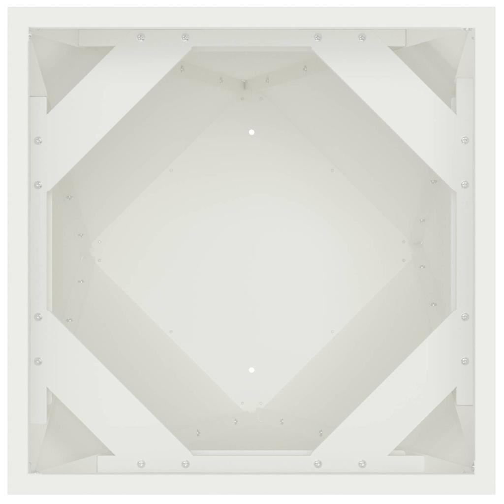 vidaXL Donica Biały 40 x 40 x 75 cm Stal