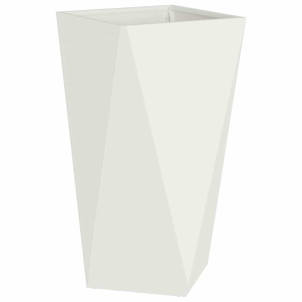vidaXL Donica 2 pcs Biały 40 x 40 x 75 cm Stal