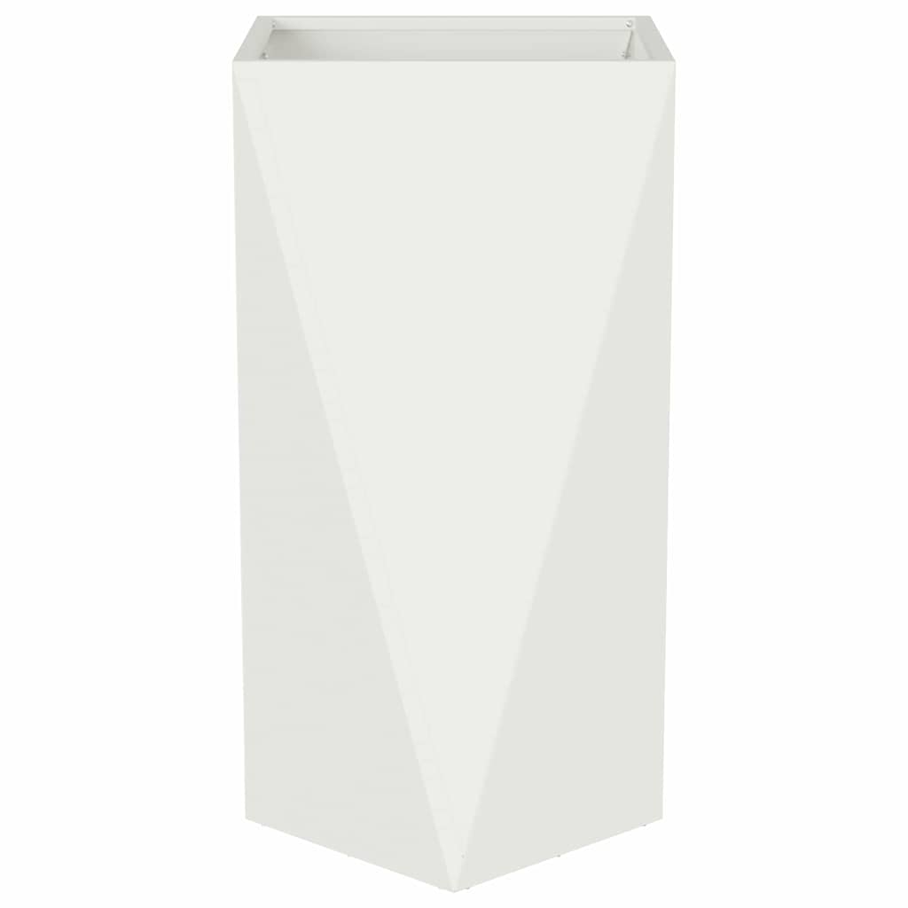 vidaXL Donica 2 pcs Biały 40 x 40 x 75 cm Stal