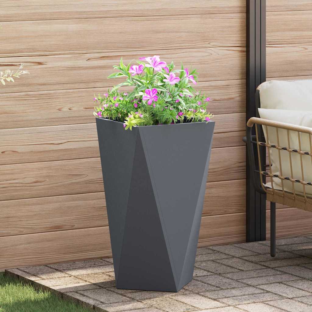 vidaXL Donica 2 pcs Antracyt 40 x 40 x 75 cm Stal
