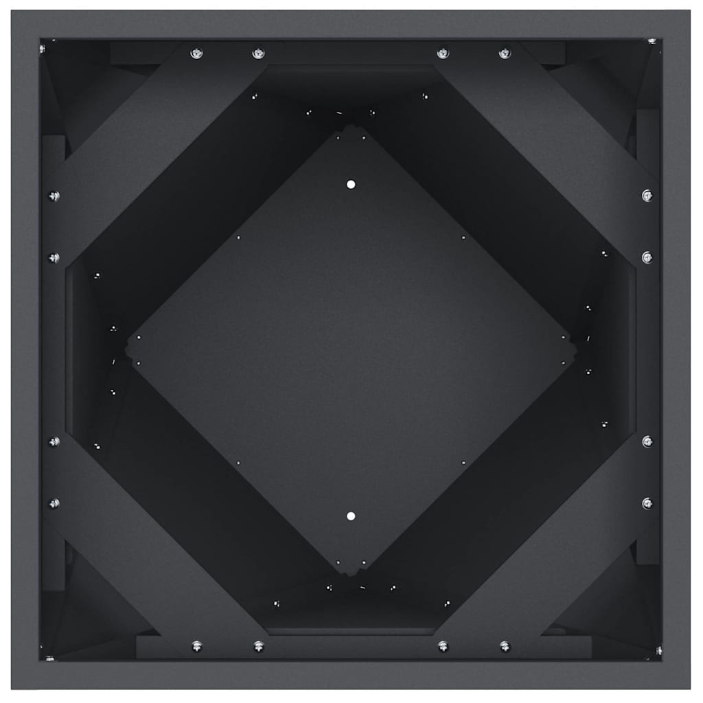 vidaXL Donica 2 pcs Antracyt 40 x 40 x 75 cm Stal