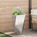 vidaXL Donica Srebrny 40 x 40 x 75 cm Stal nierdzewna