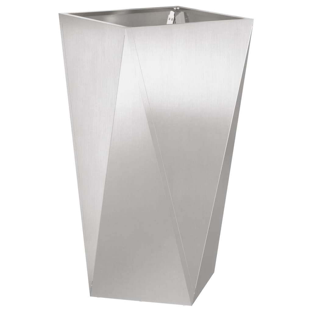 vidaXL Donica Srebrny 40 x 40 x 75 cm Stal nierdzewna