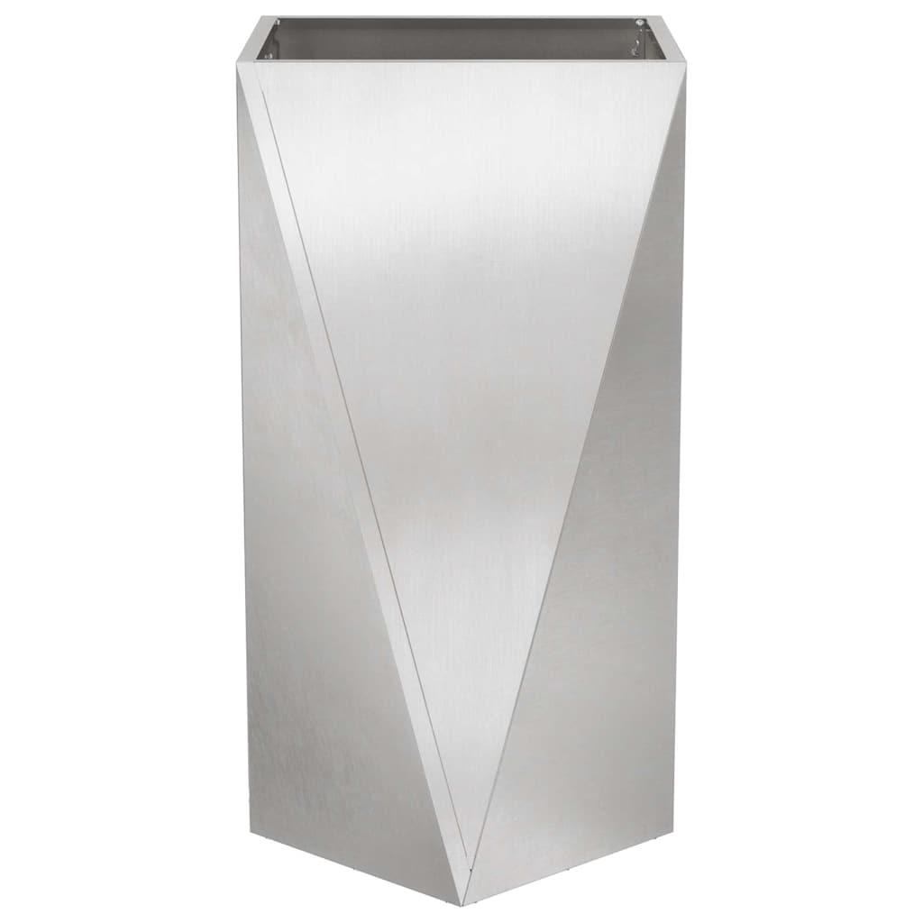 vidaXL Donica Srebrny 40 x 40 x 75 cm Stal nierdzewna