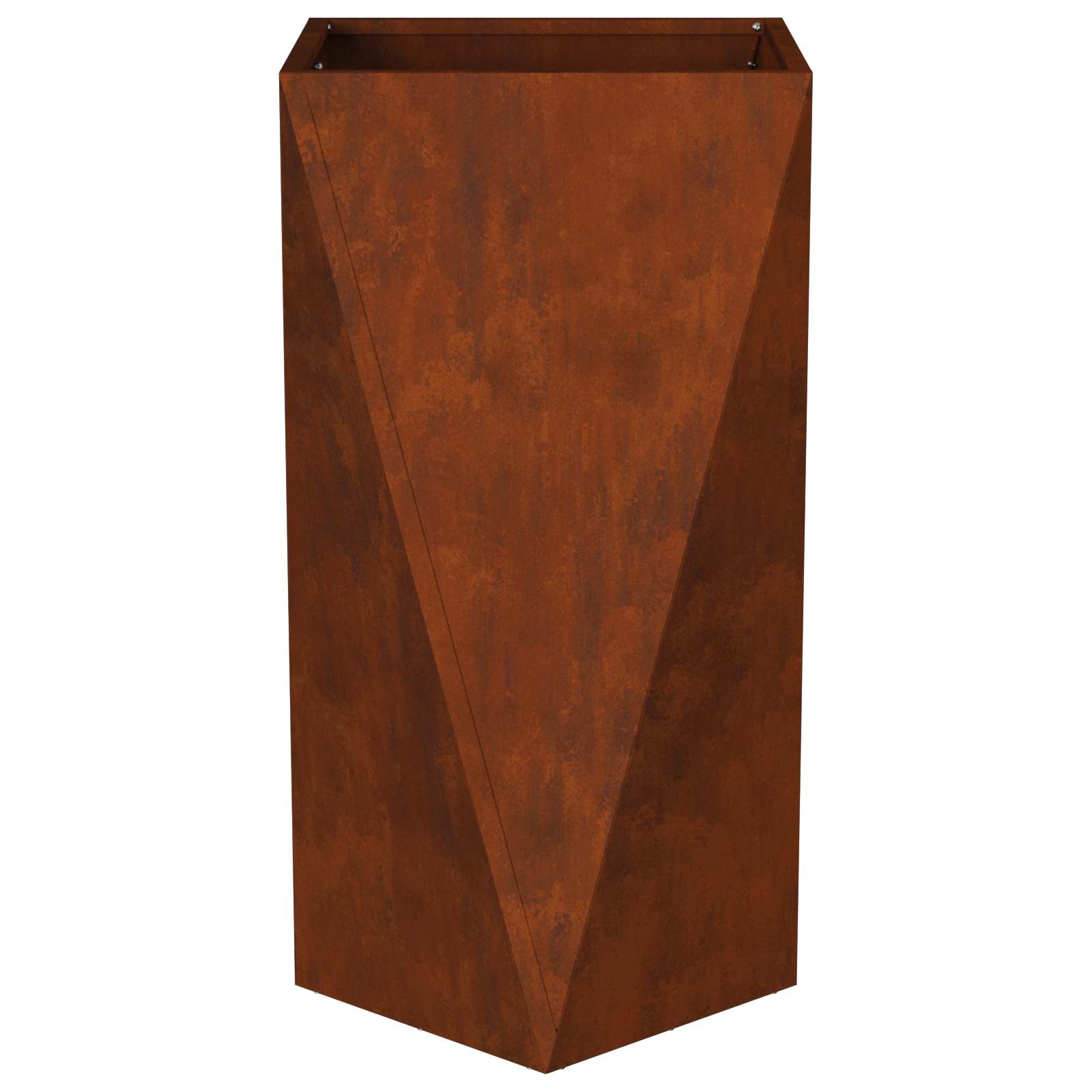 vidaXL Donica 2 pcs Rdzawy 40 x 40 x 75 cm