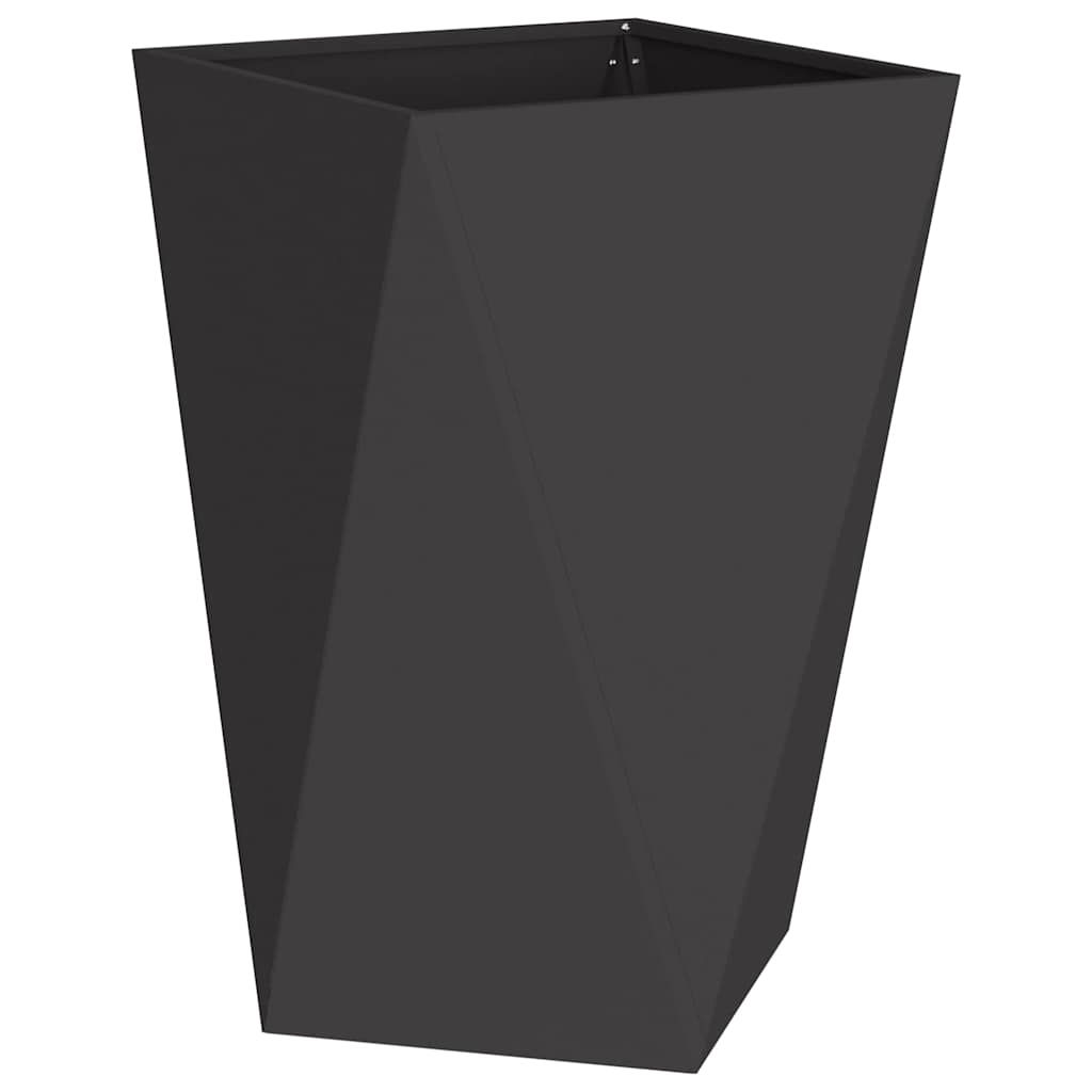 vidaXL Donica Czarny 50 x 50 x 75 cm Stal