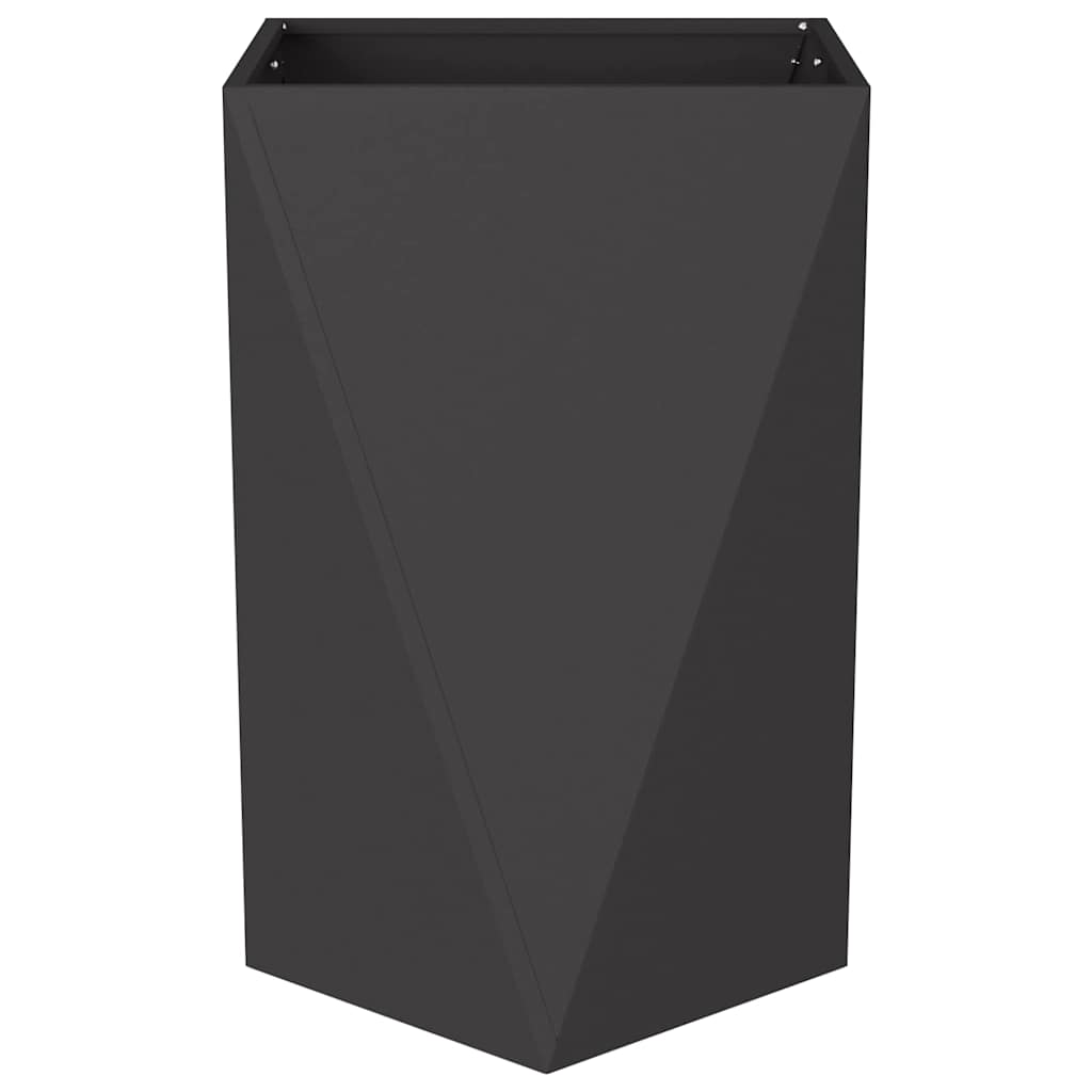 vidaXL Donica Czarny 50 x 50 x 75 cm Stal