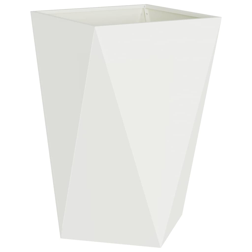 vidaXL Donica 2 pcs Biały 50 x 50 x 75 cm Stal