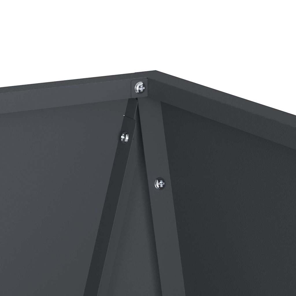 vidaXL Donica 2 pcs Antracyt 50 x 50 x 75 cm Stal
