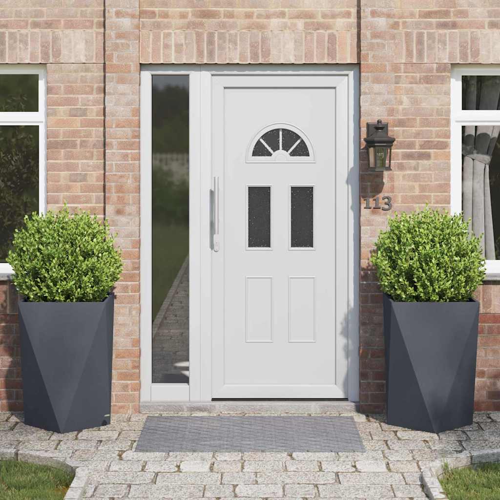 vidaXL Donica 2 pcs Antracyt 50 x 50 x 75 cm Stal