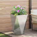 vidaXL Donica Srebrny 50 x 50 x 75 cm Stal Galwanizowana