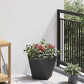 vidaXL Donica Czarny 30 x 30 x 30 cm Stal