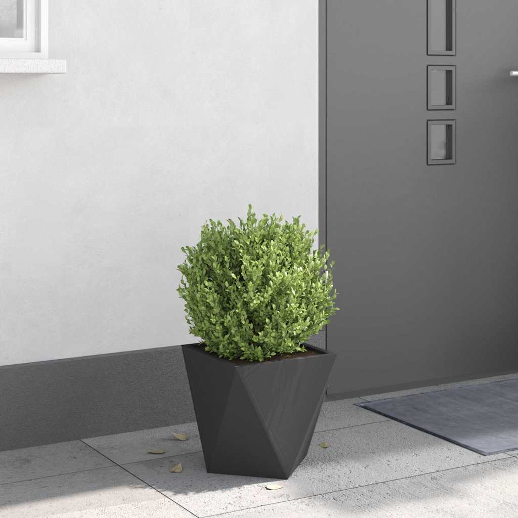 vidaXL Donica Czarny 30 x 30 x 30 cm Stal