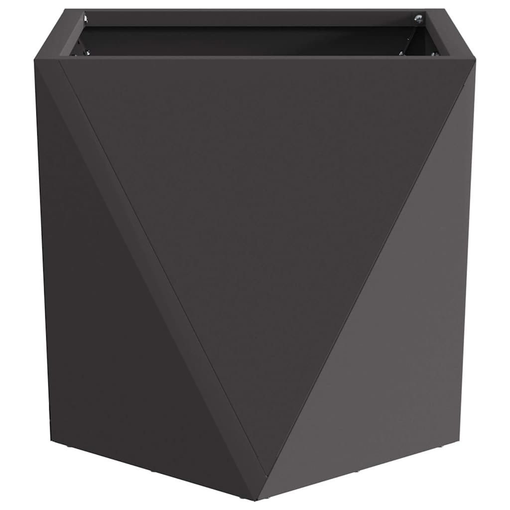 vidaXL Donica Czarny 30 x 30 x 30 cm Stal