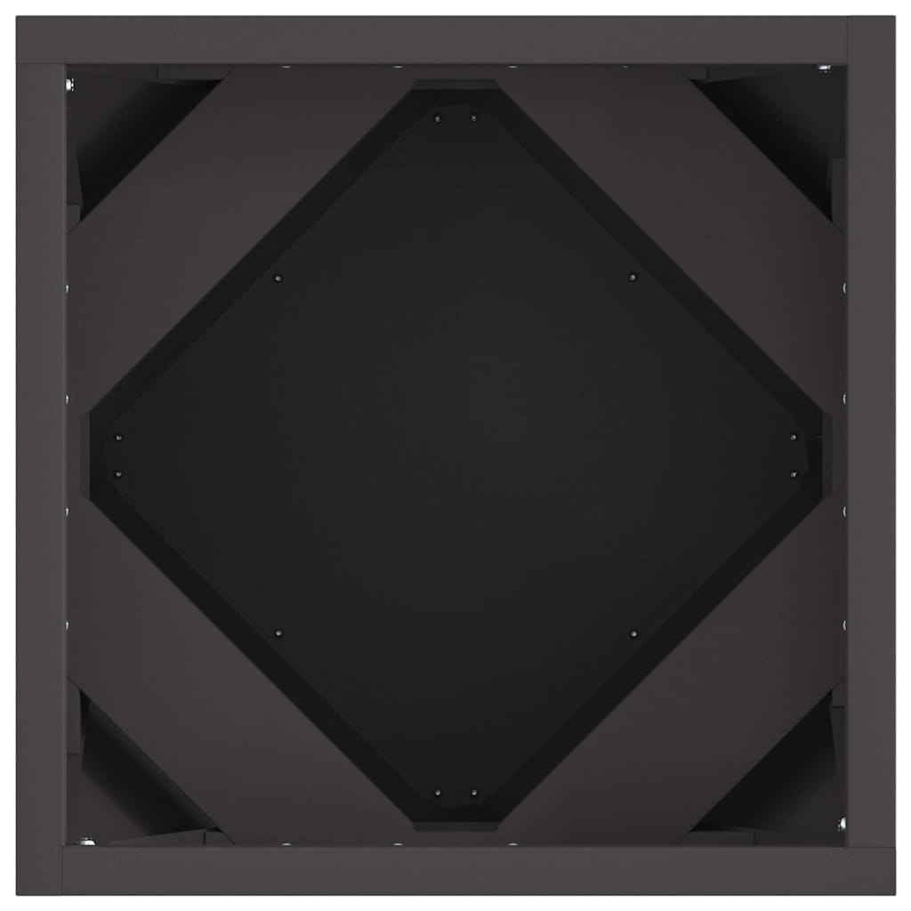 vidaXL Donica Czarny 30 x 30 x 30 cm Stal
