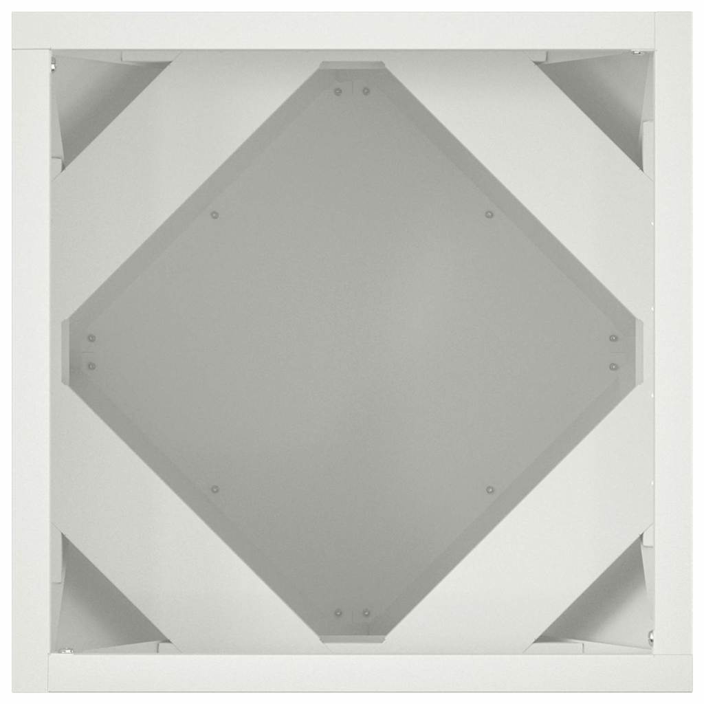 vidaXL Donica Biały 30 x 30 x 30 cm Stal