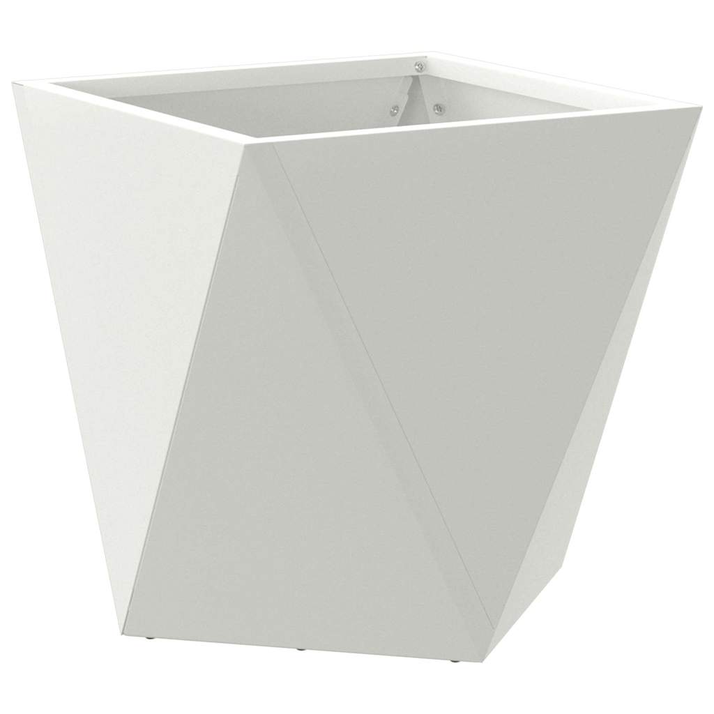 vidaXL Donica 2 pcs Biały 30 x 30 x 30 cm Stal