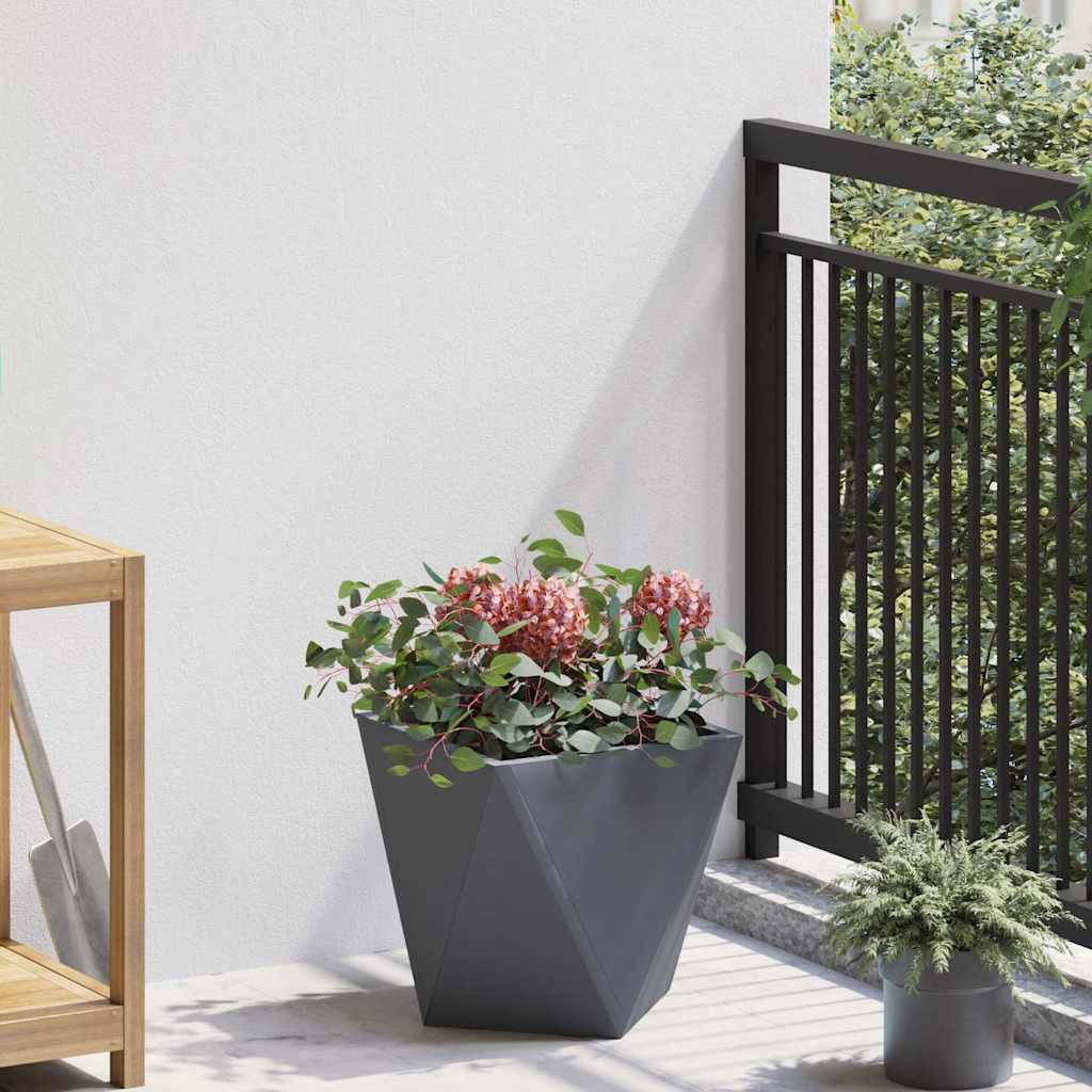 vidaXL Donica 2 pcs Antracyt 30 x 30 x 30 cm Stal