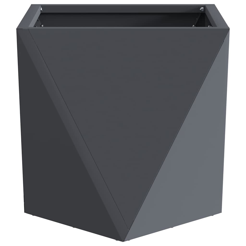 vidaXL Donica 2 pcs Antracyt 30 x 30 x 30 cm Stal