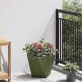 vidaXL Donica Zielony oliwkowy 30 x 30 x 30 cm Stal