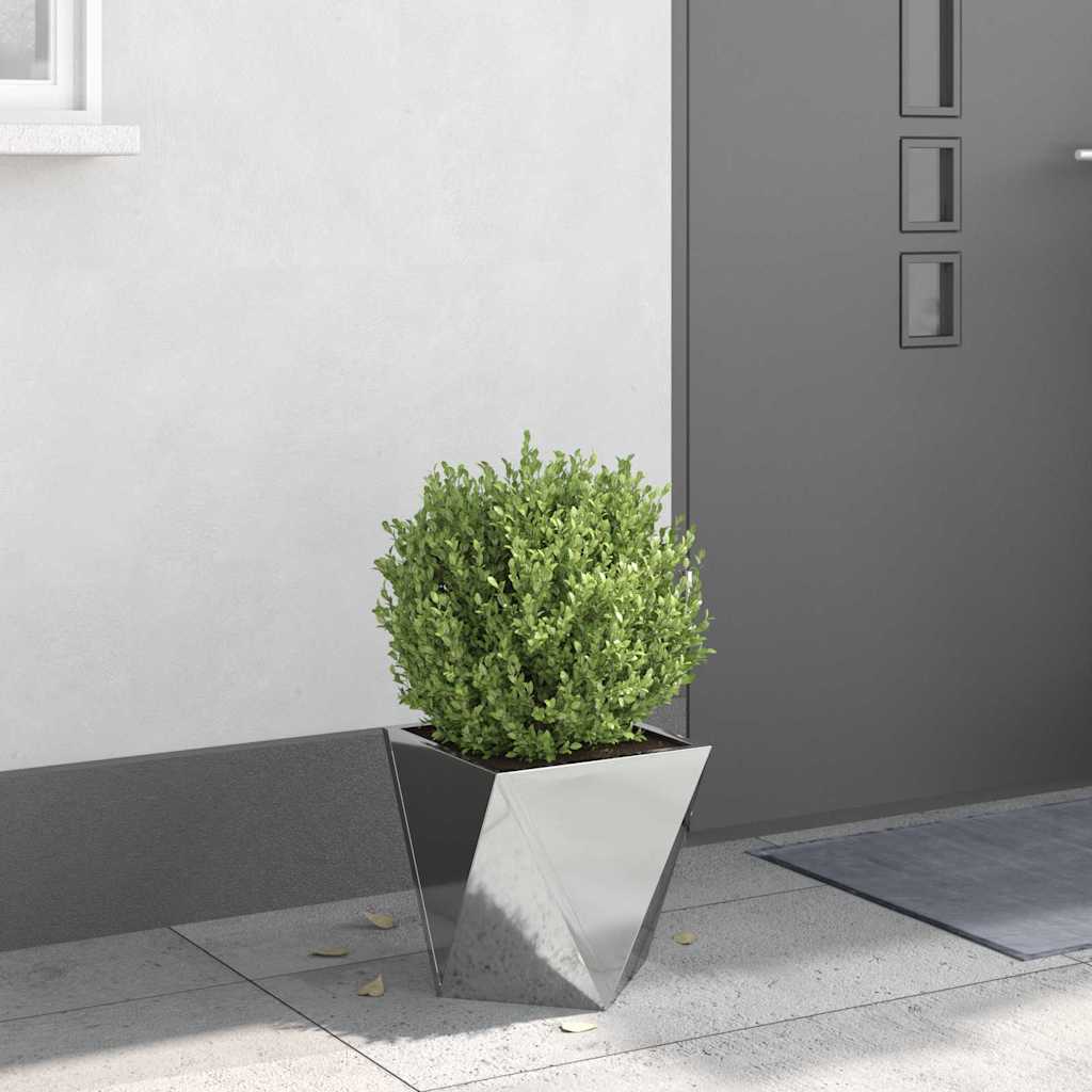 vidaXL Donica Srebrny 30 x 30 x 30 cm Stal Galwanizowana