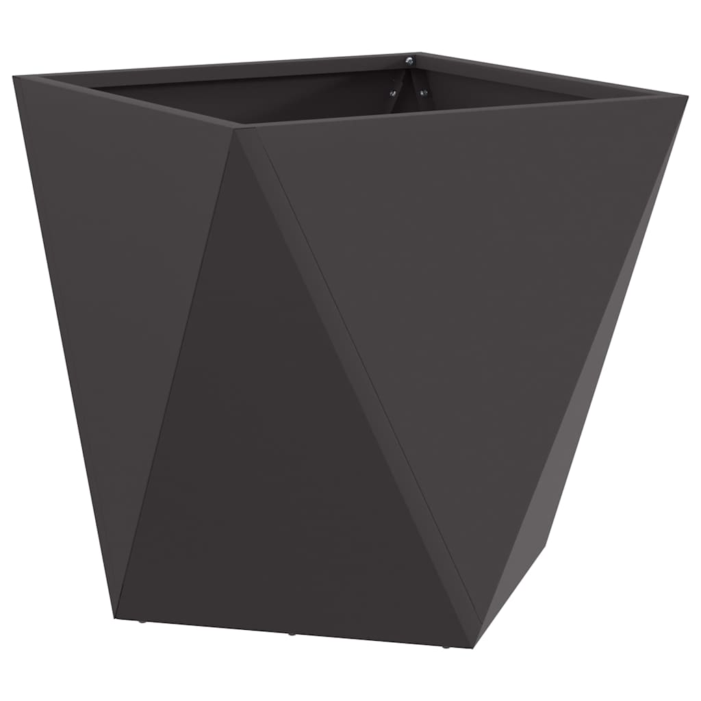 vidaXL Donica 2 pcs Czarny 40 x 40 x 40 cm Stal