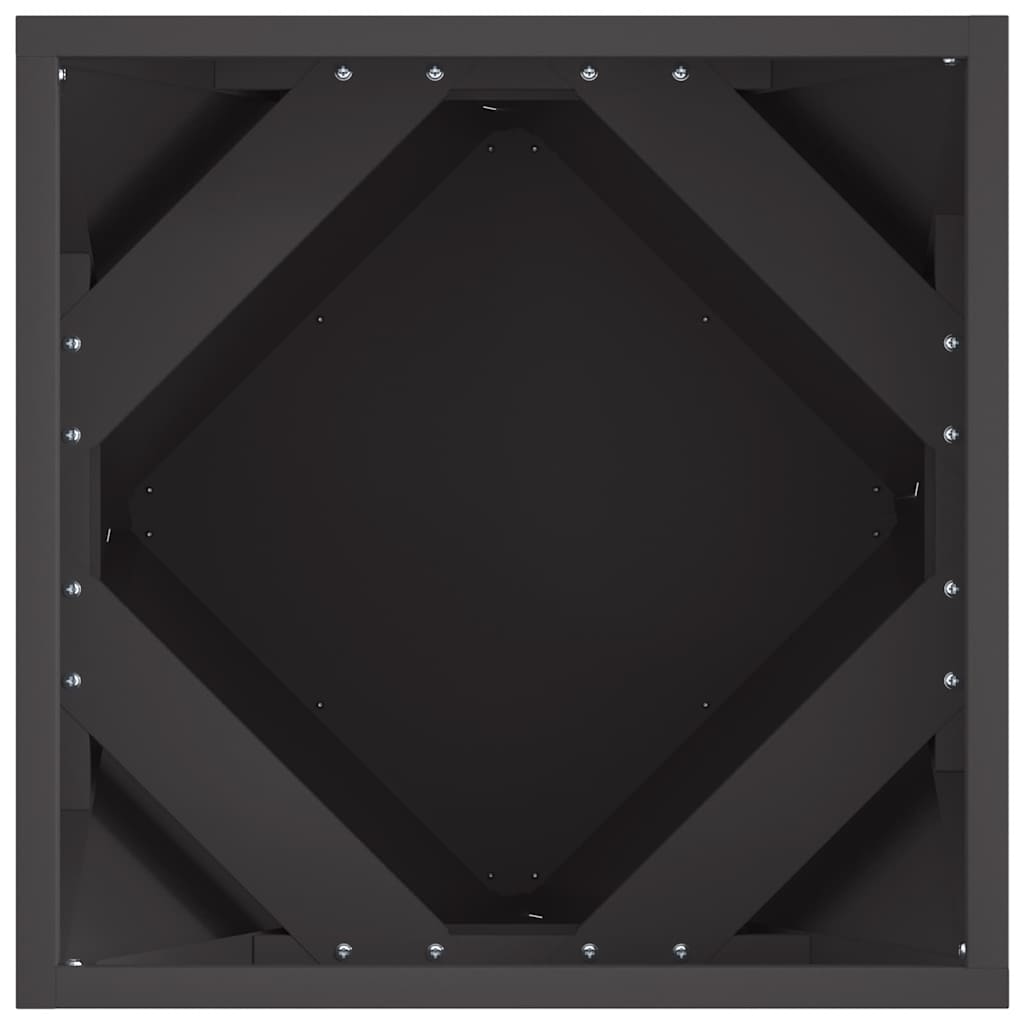 vidaXL Donica 2 pcs Czarny 40 x 40 x 40 cm Stal
