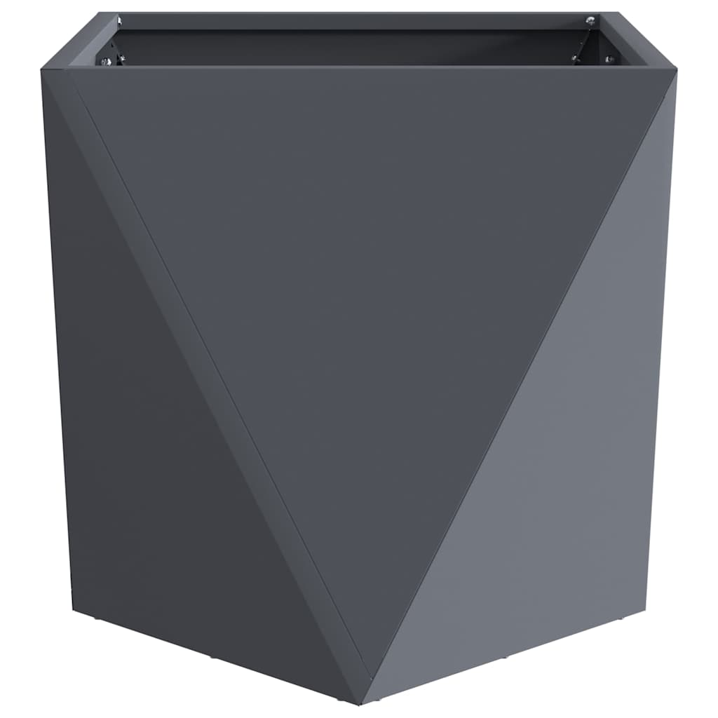 vidaXL Donica 2 pcs Antracyt 40 x 40 x 40 cm Stal