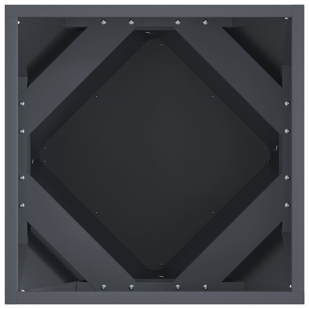 vidaXL Donica 2 pcs Antracyt 40 x 40 x 40 cm Stal