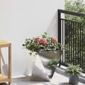 vidaXL Donica Srebrny 40 x 40 x 40 cm Stal nierdzewna
