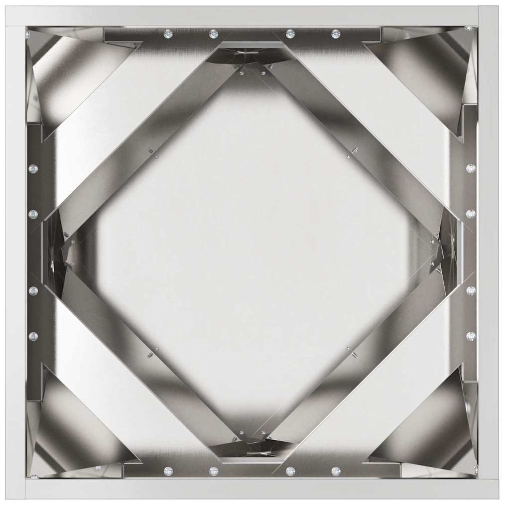 vidaXL Donica 2 pcs Srebrny 40 x 40 x 40 cm Stal nierdzewna