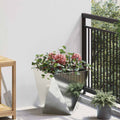 vidaXL Donica Srebrny 40 x 40 x 40 cm Stal Galwanizowana