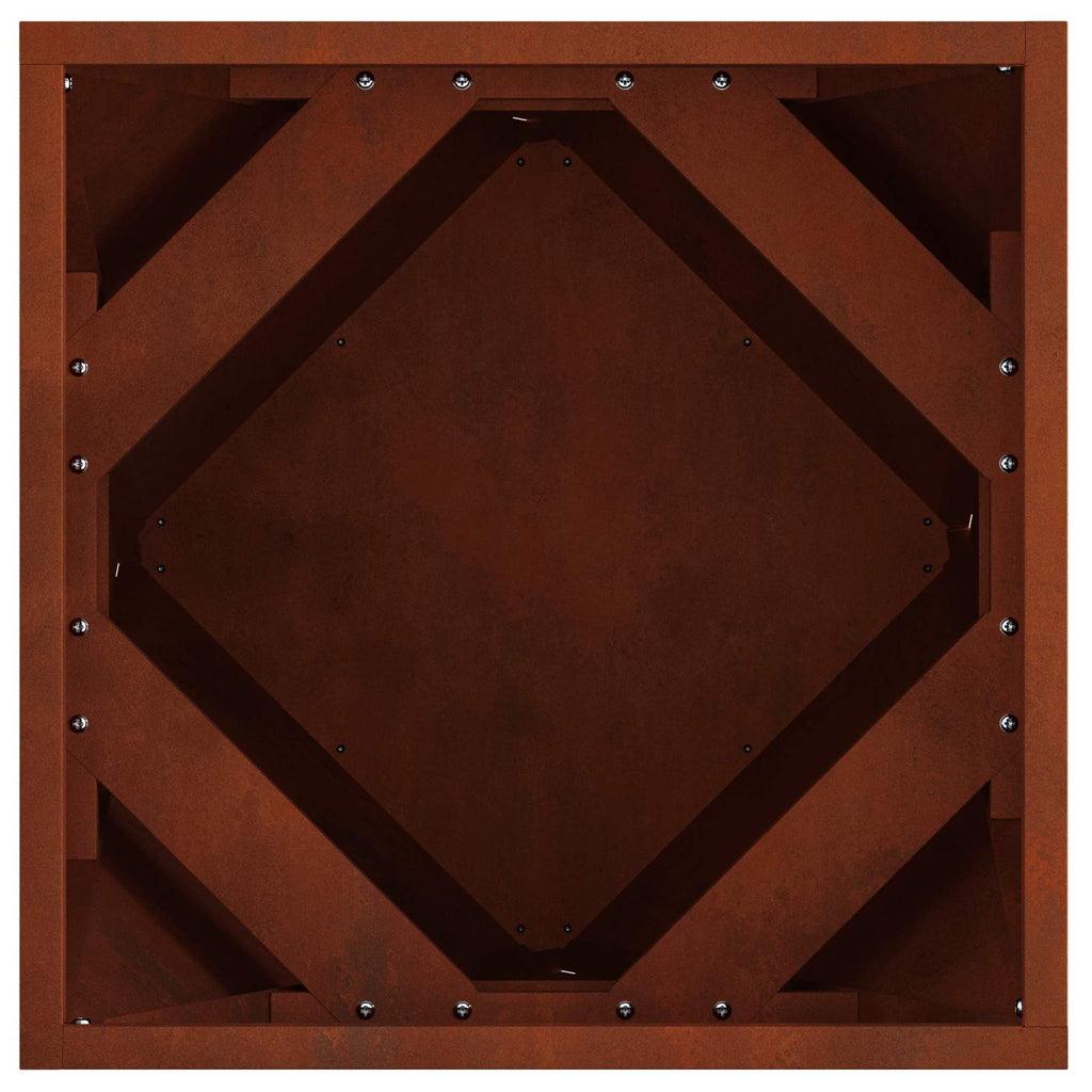 vidaXL Donica 2 pcs Rdzawy 40 x 40 x 40 cm