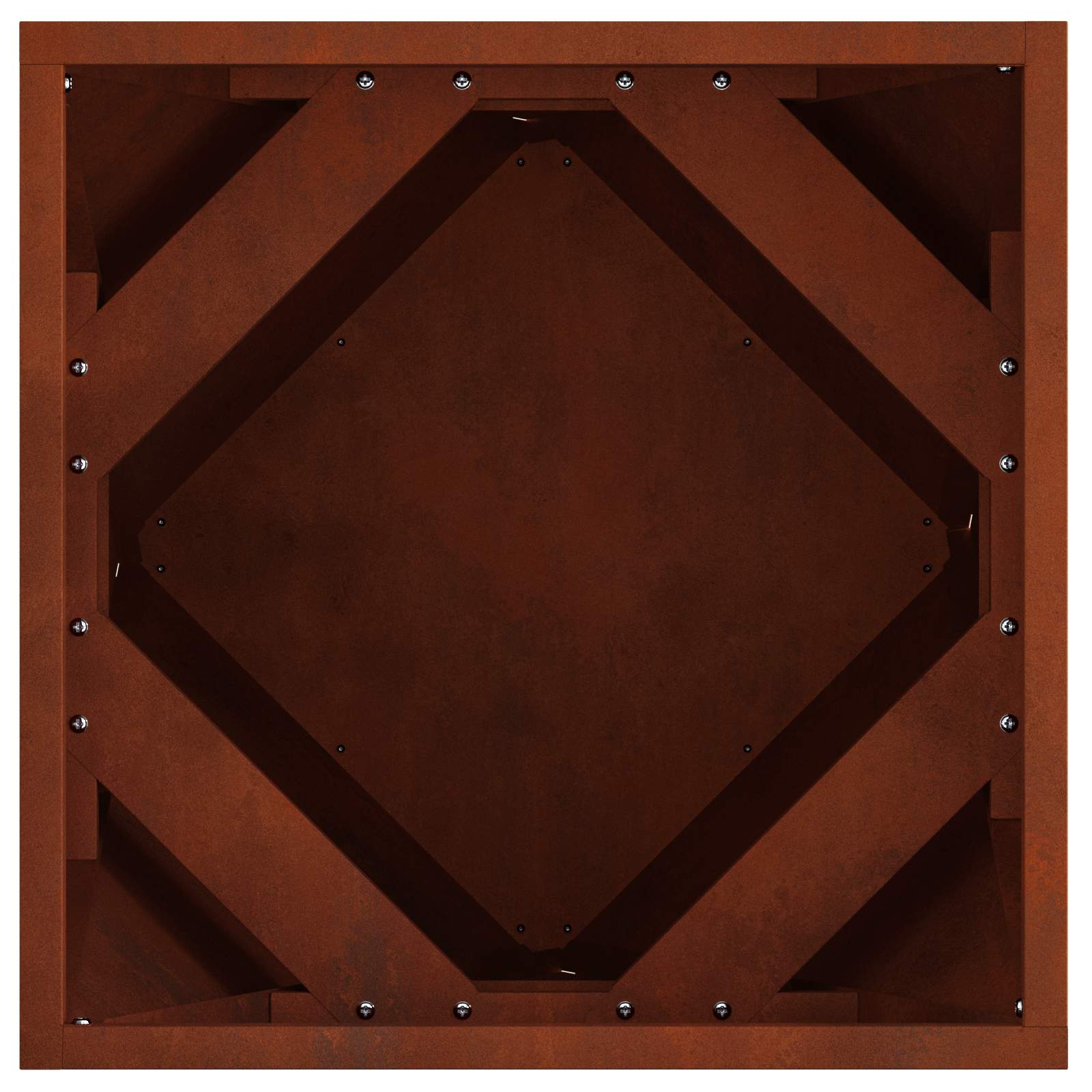 vidaXL Donica 2 pcs Rdzawy 40 x 40 x 40 cm