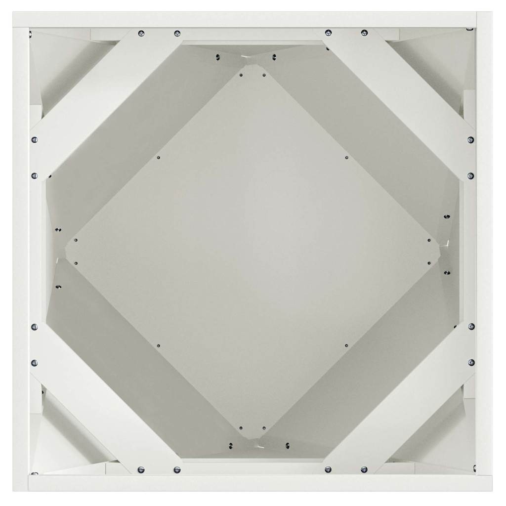 vidaXL Donica Biały 50 x 50 x 50 cm Stal