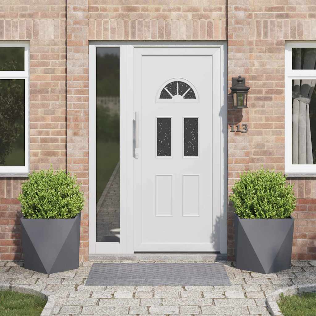 vidaXL Donica 2 pcs Antracyt 50 x 50 x 50 cm Stal