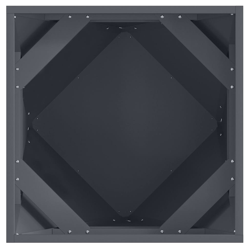 vidaXL Donica 2 pcs Antracyt 50 x 50 x 50 cm Stal