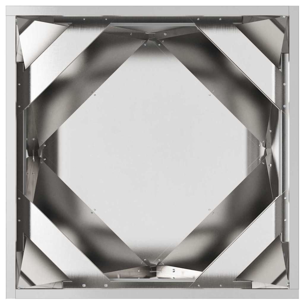 vidaXL Donica Srebrny 50 x 50 x 50 cm Stal nierdzewna