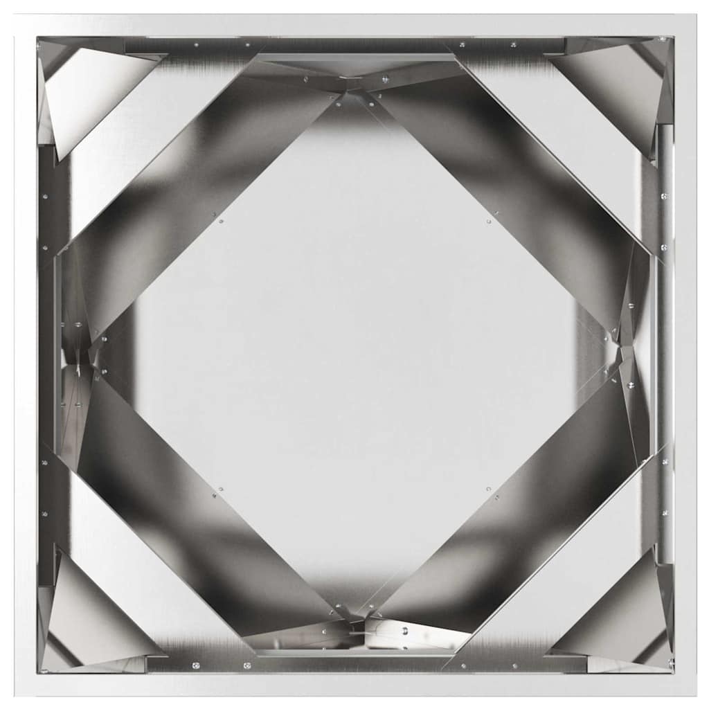 vidaXL Donica 2 pcs Srebrny 50 x 50 x 50 cm Stal nierdzewna