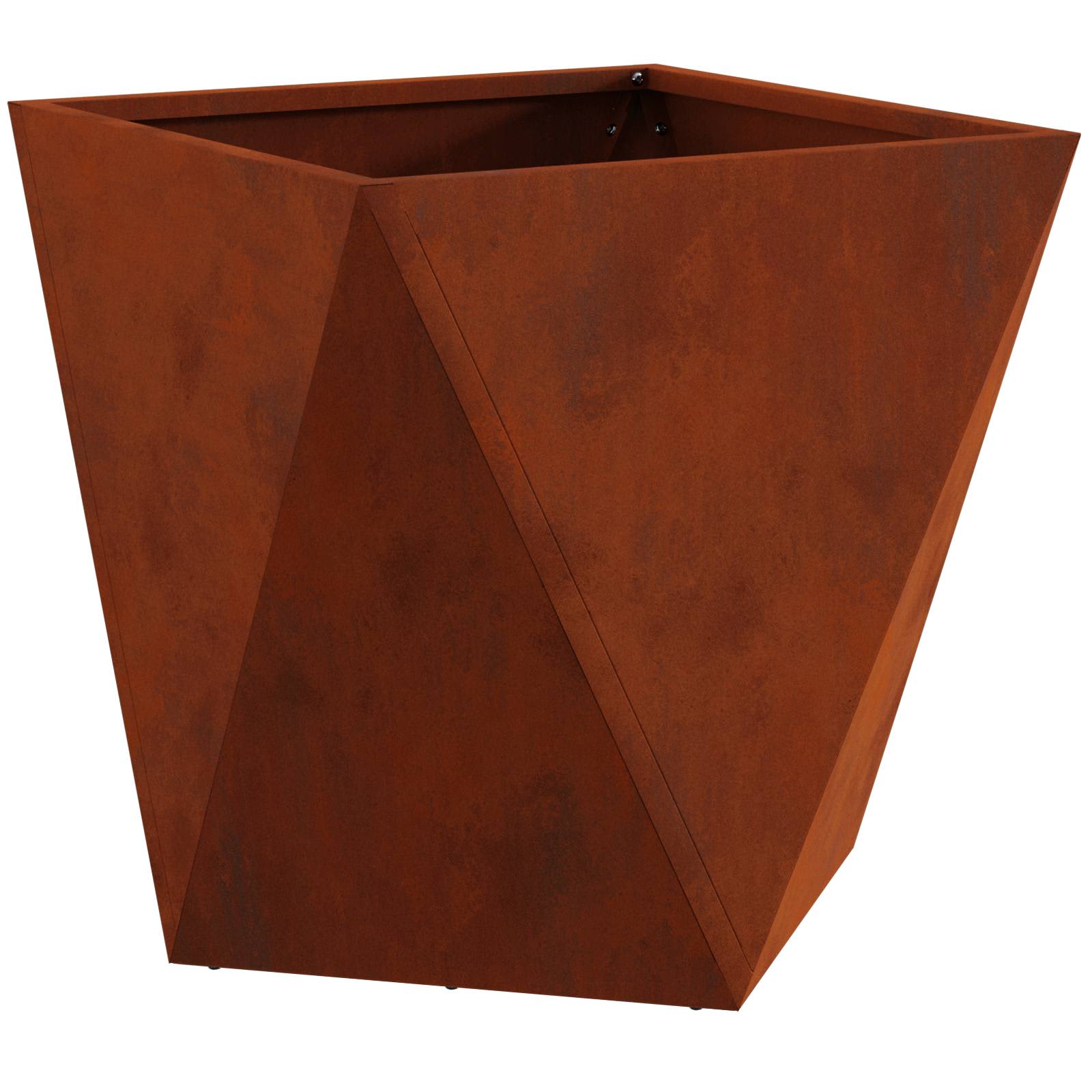 vidaXL Donica Rdzawy 50 x 50 x 50 cm