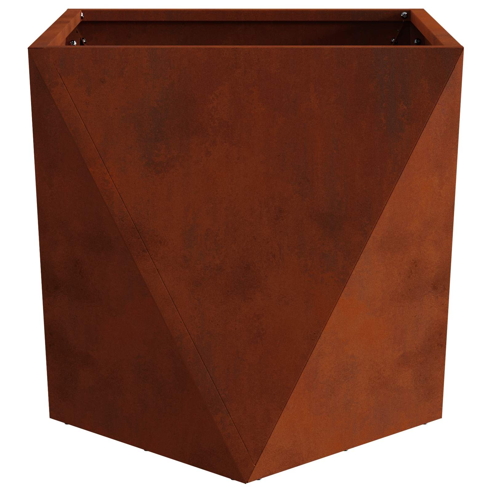 vidaXL Donica Rdzawy 50 x 50 x 50 cm