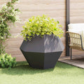 vidaXL Donica Czarny 100 x 100 x 80 cm Stal