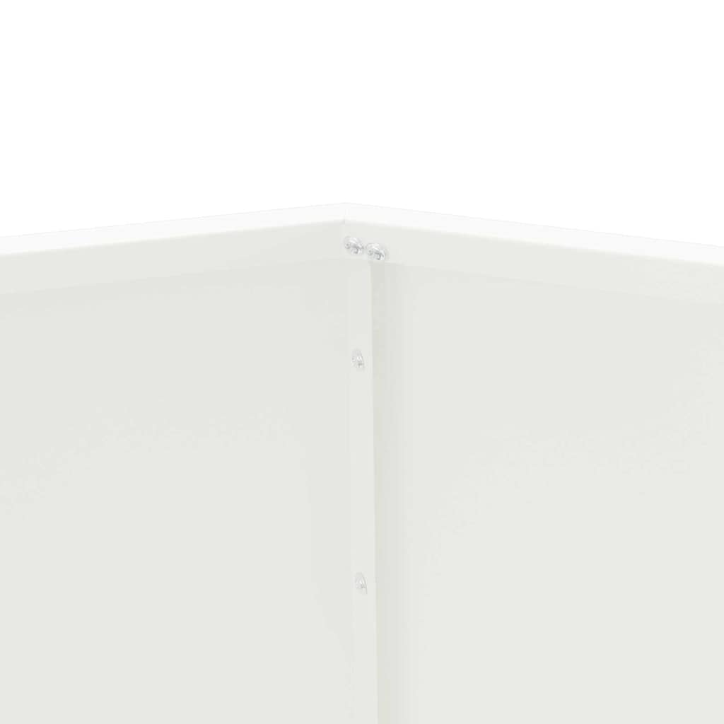 vidaXL Donica 2 pcs Biały 100 x 100 x 80 cm Stal