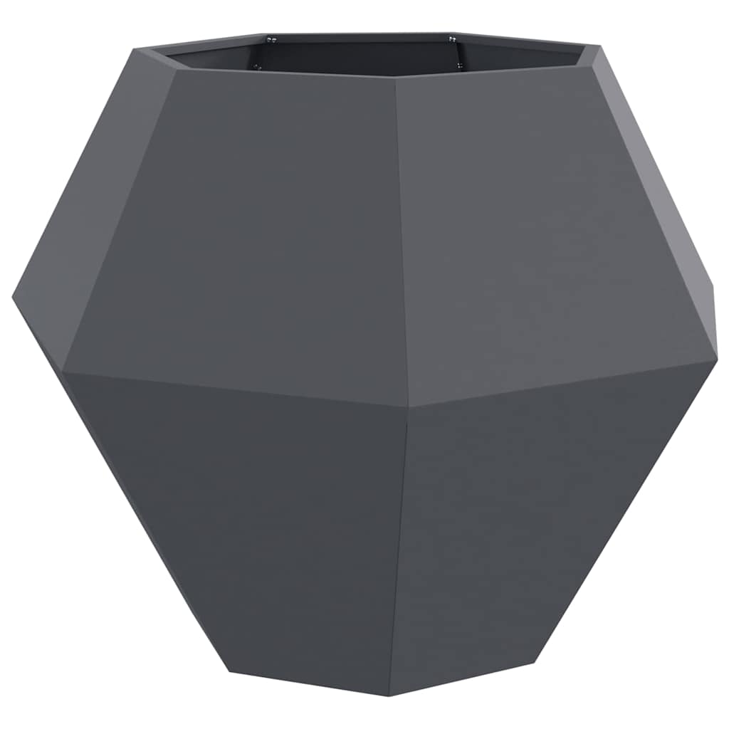 vidaXL Donica Antracyt 100 x 100 x 80 cm Stal