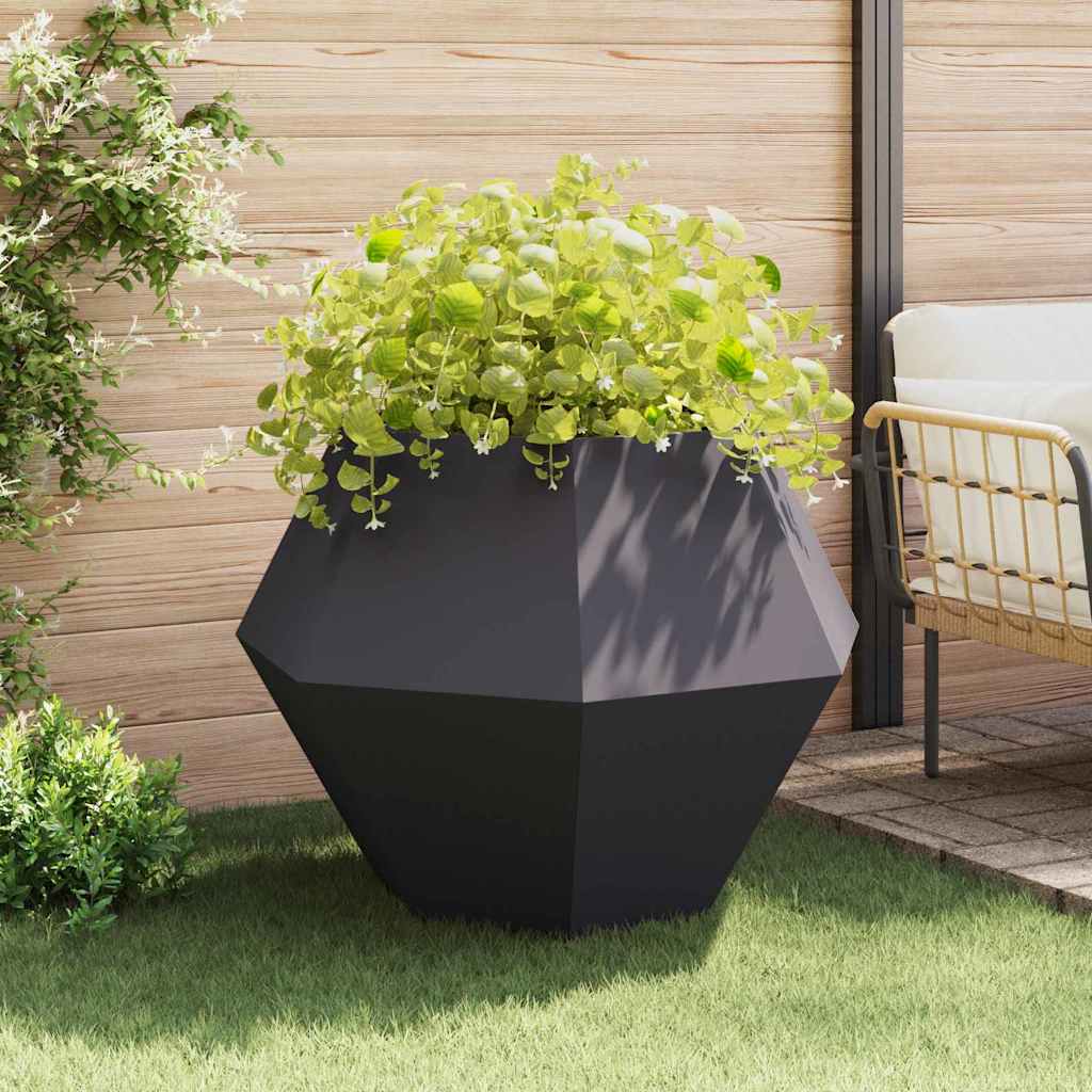 vidaXL Donica 2 pcs Antracyt 100 x 100 x 80 cm Stal