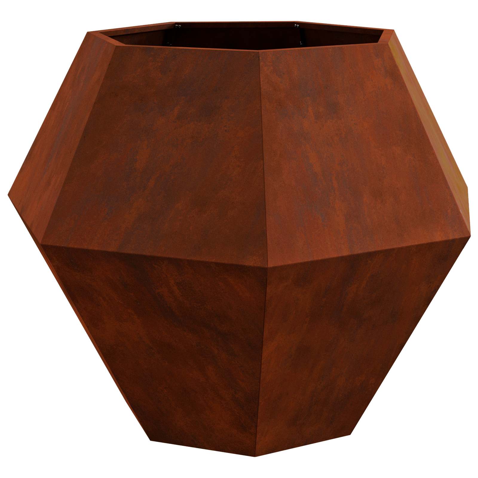 vidaXL Donica Rdzawy 100 x 100 x 80 cm